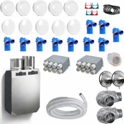 kit sistema de ventilacion con recuperacion de calor 150