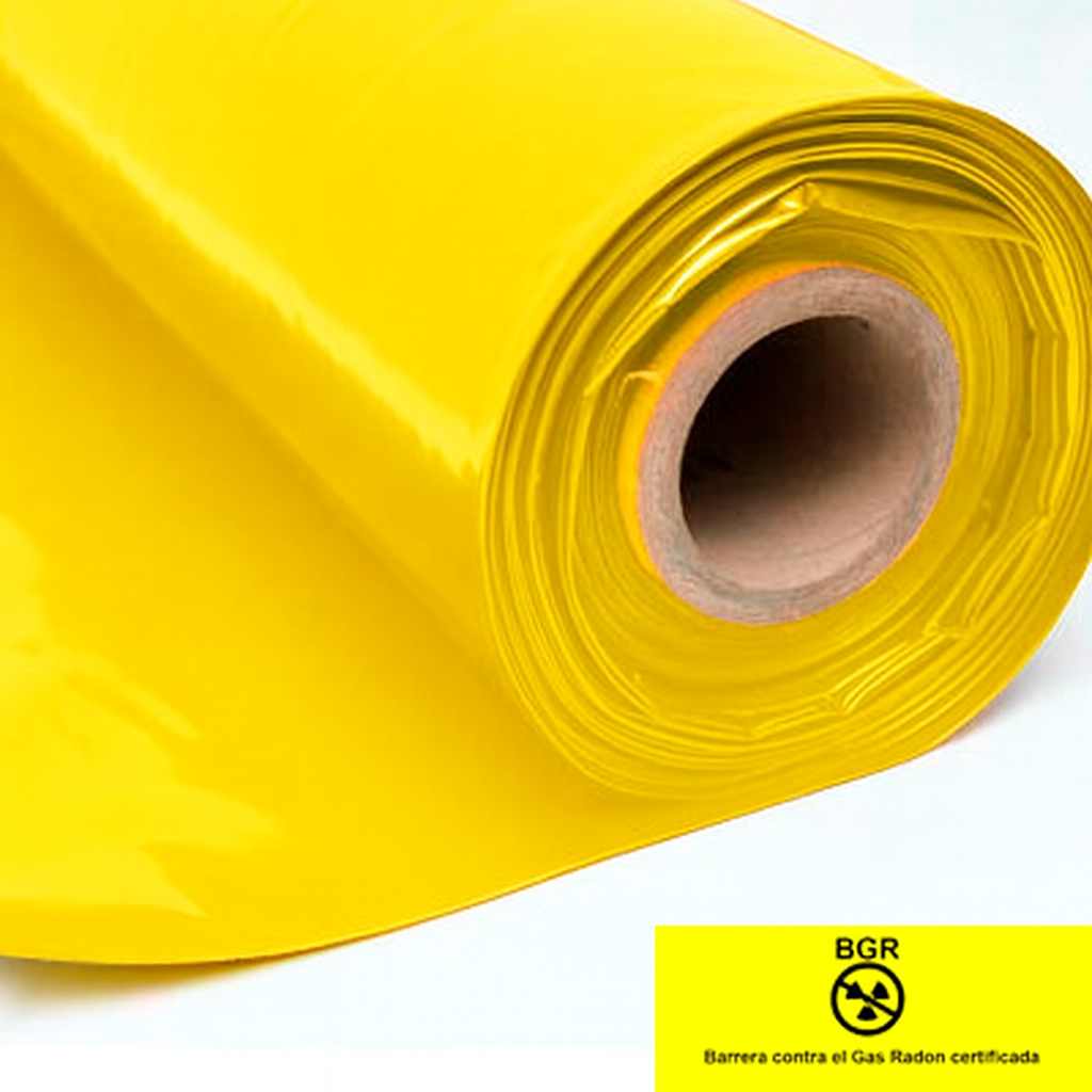 Lámina barrera gas radón BGR certificada 112 m²
