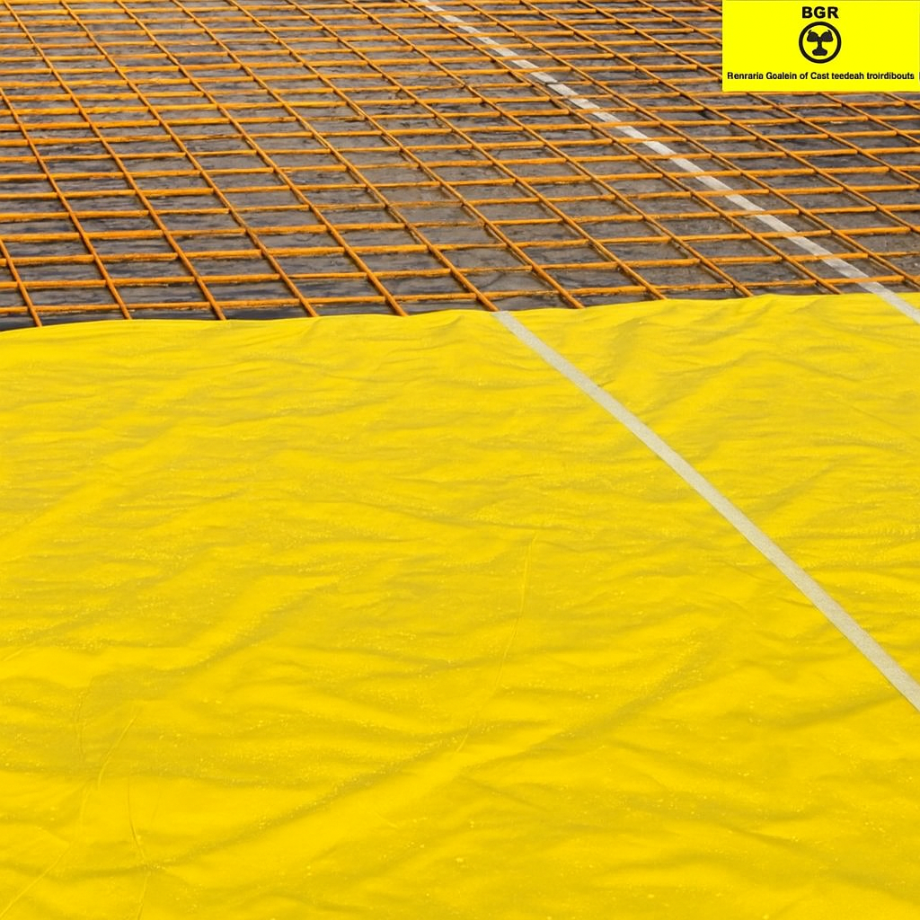 Protección de lámina barrera anti radón BGR con geotextil